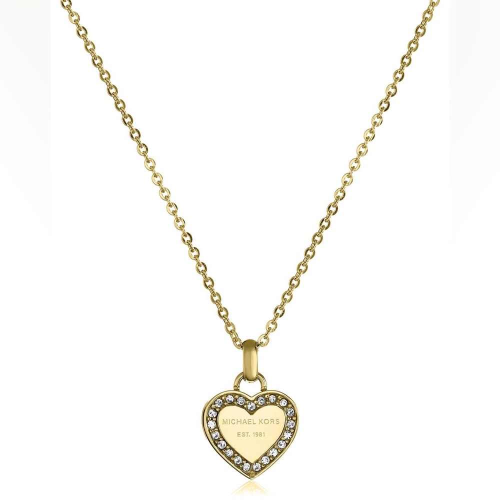 Michael Kors Gold Heart Pendant Necklace